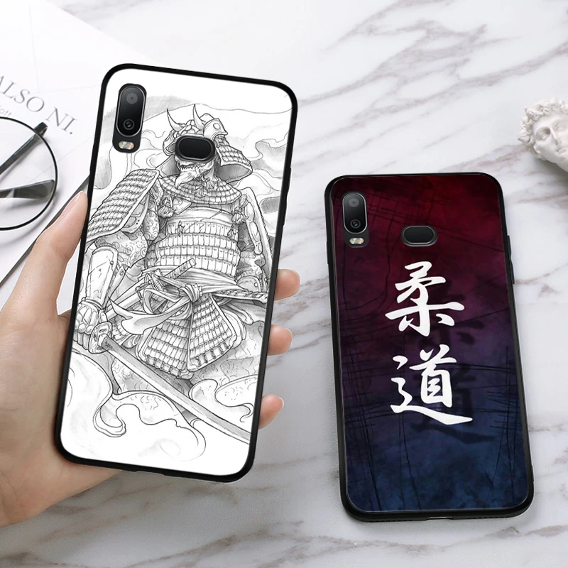 Японский силиконовый чехол aikido Judo для Samsung A2 Core A3 A5 A6 Plus A7 A8 A9 A10 A30 A50 A60 A70 A10S A30S A50S