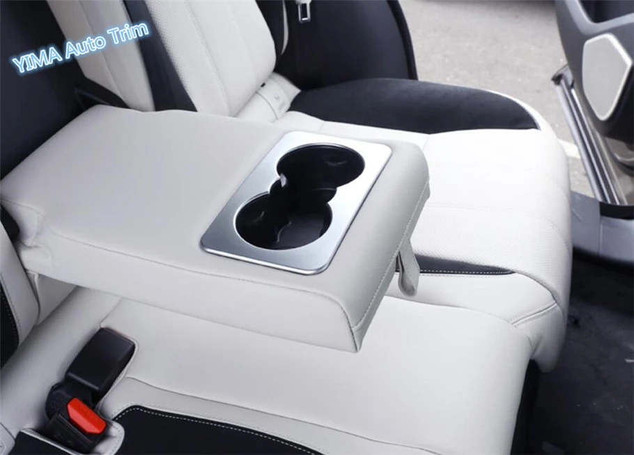 

Lapetus Auto Styling Rear Row Seat Water Cup Holder Protection Kit Cover Trim For Land Rover L462 Discovery 5 2017 - 2020 ABS