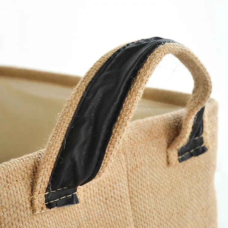 Simple Style Storage Boxes &amp Jute padded fabric storage box cotton linen clothing hard foldable | Дом и сад