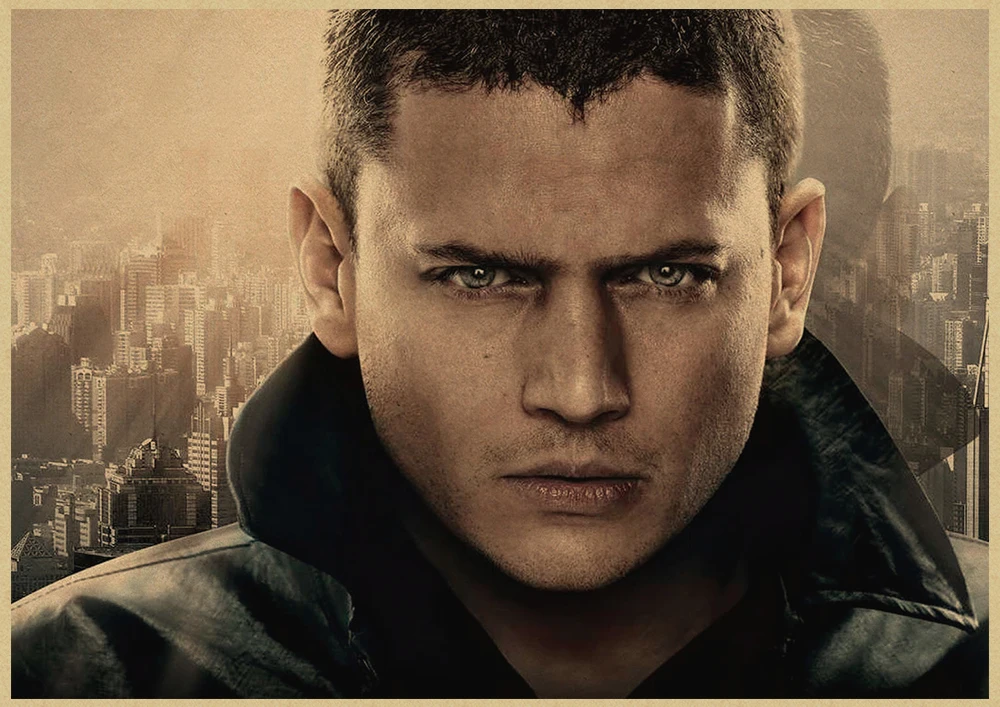 Тюрьма Break Wentworth Miller Американский сериал, ВИНТАЖНЫЙ ПЛАКАТ из крафт-бумаги, рисунок, украшение дома, стикер на стену