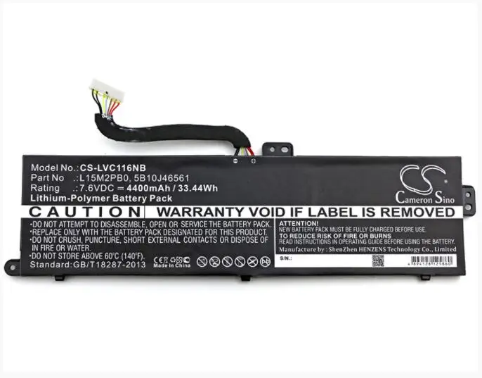 Аккумулятор Cameron Sino 4400mAh Для LENOVO 100S-11IBY Chromebook 11,6 5B10J46561 L15M2PB0, ноутбука
Аккумулятор Cameron Sino 4400mAh Для LENOVO 100S-11IBY Chromebook 11,6 5B10J46561 L15M2PB0, ноутбука