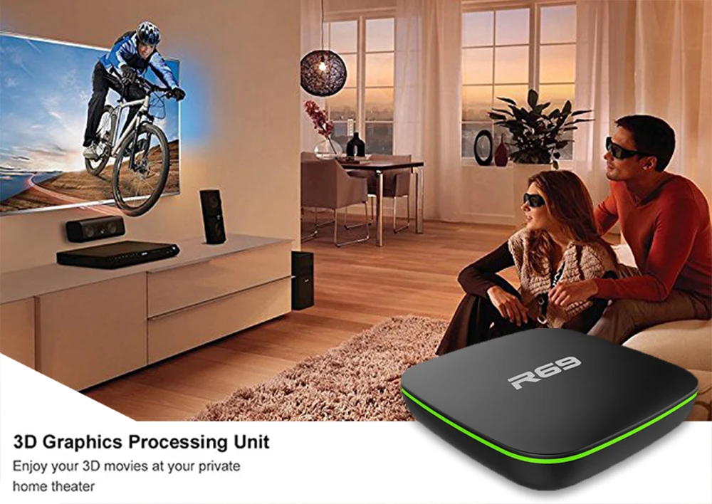 2019 R69 Smart Android 7 1 tv Box ГБ 8 Allwinner H3 четырехъядерный 2 4G Wifi телеприставка 1080 P HD