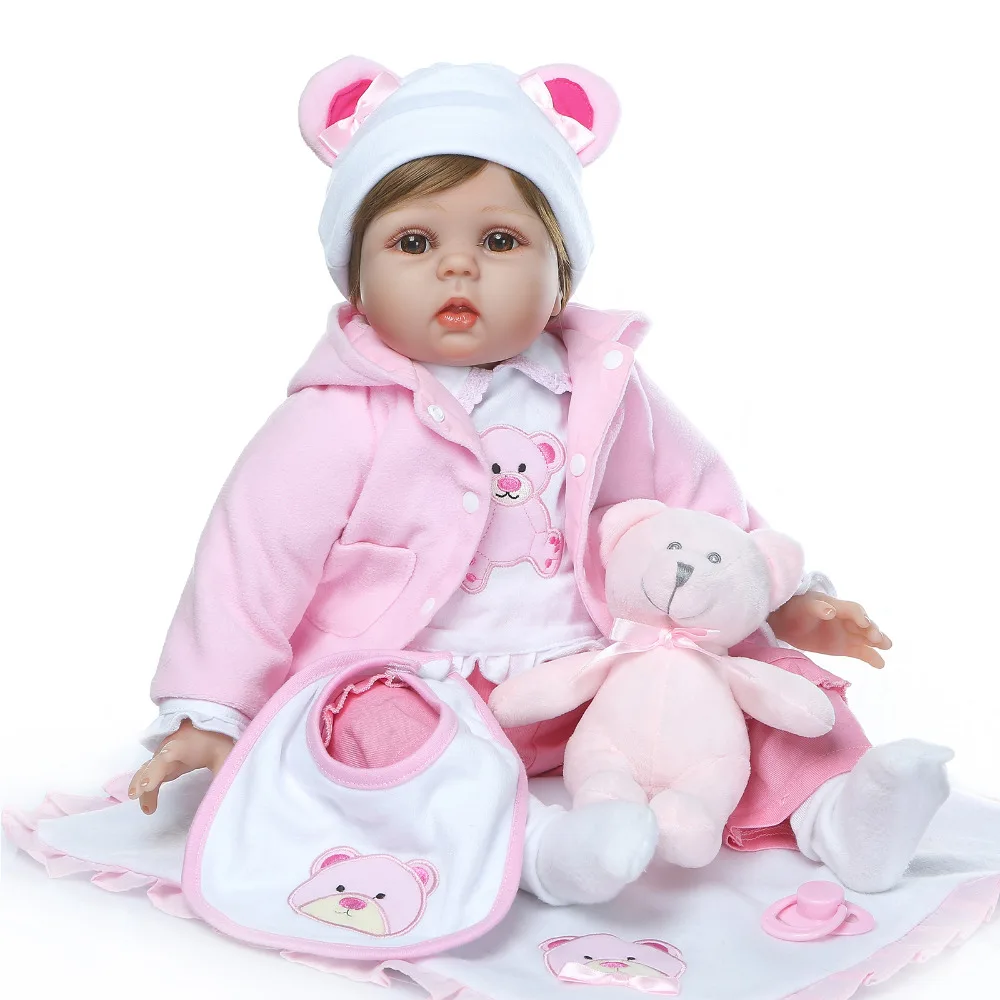 Nicery 20 22 дюйма 50 55 см кукла Bebe Reborn мягкая силиконовая игрушка для мальчиков и
