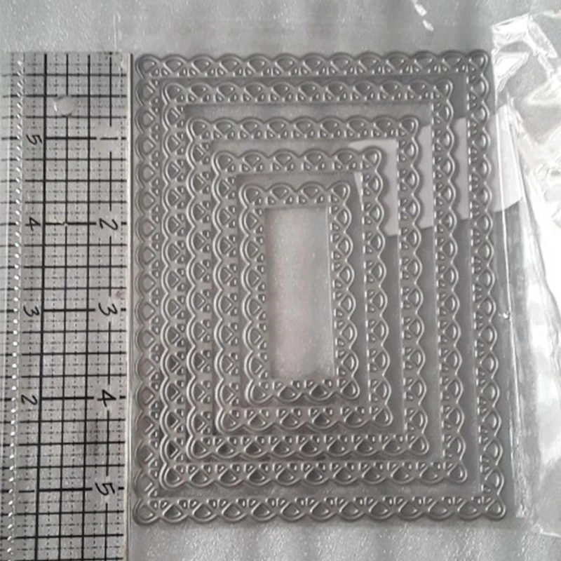 2019 встраиваемые сшитые фестоны прямоугольная рамка металлические штампы