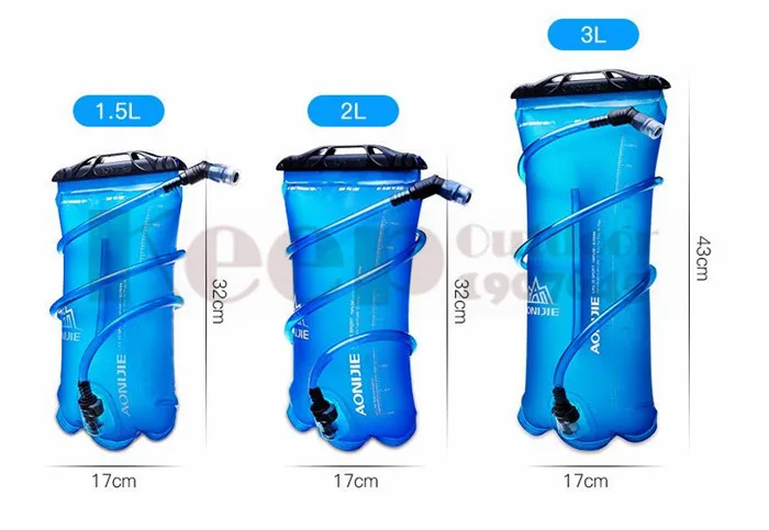 AONIJIE 1.5L/2L/3L Открытый Велоспорт Бег Складная ТПУ сумка для воды спортивная Гидратация мочевого пузыря для кемпинга Пешие прогулки альпинизм