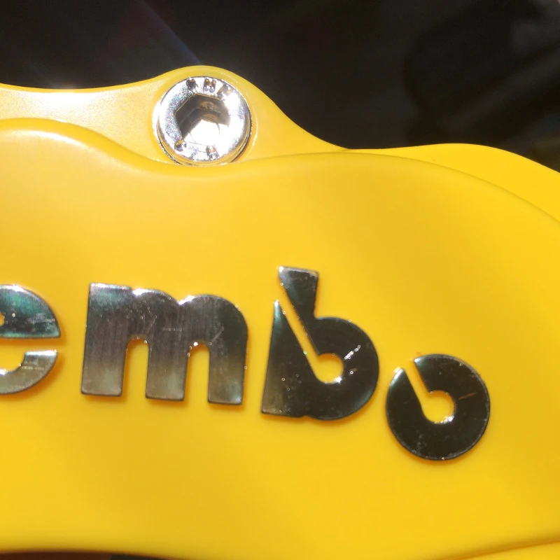 KUNBABY 4 цвета ABS пластик Авто хром 3D Brembo стиль дисковый тормозной суппорт Чехлы передние и задние размер L&M& S
