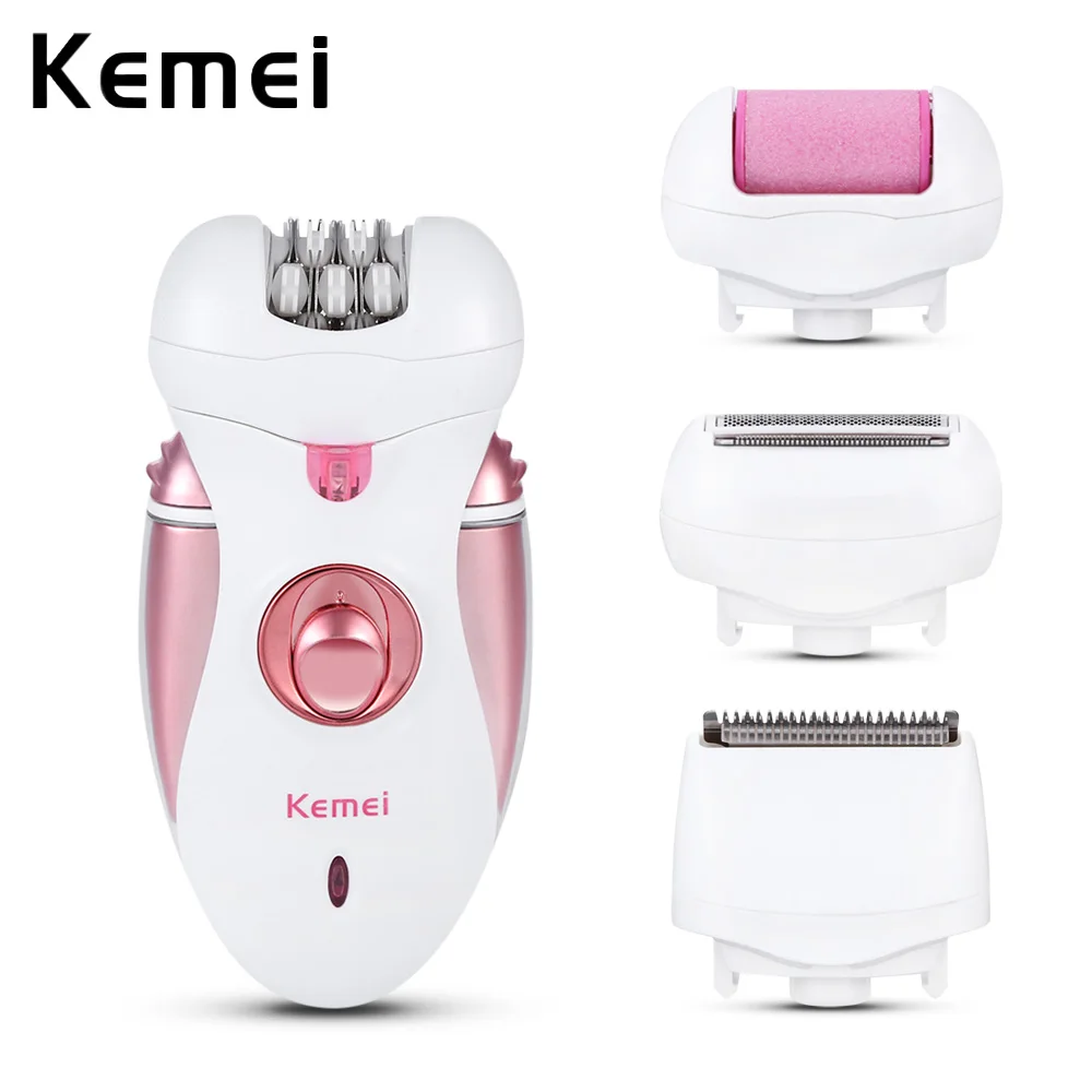 Kemei KM 2530 4 в 1 перезаряжаемый эпилятор бритва для удаления мозолей машинка стрижки