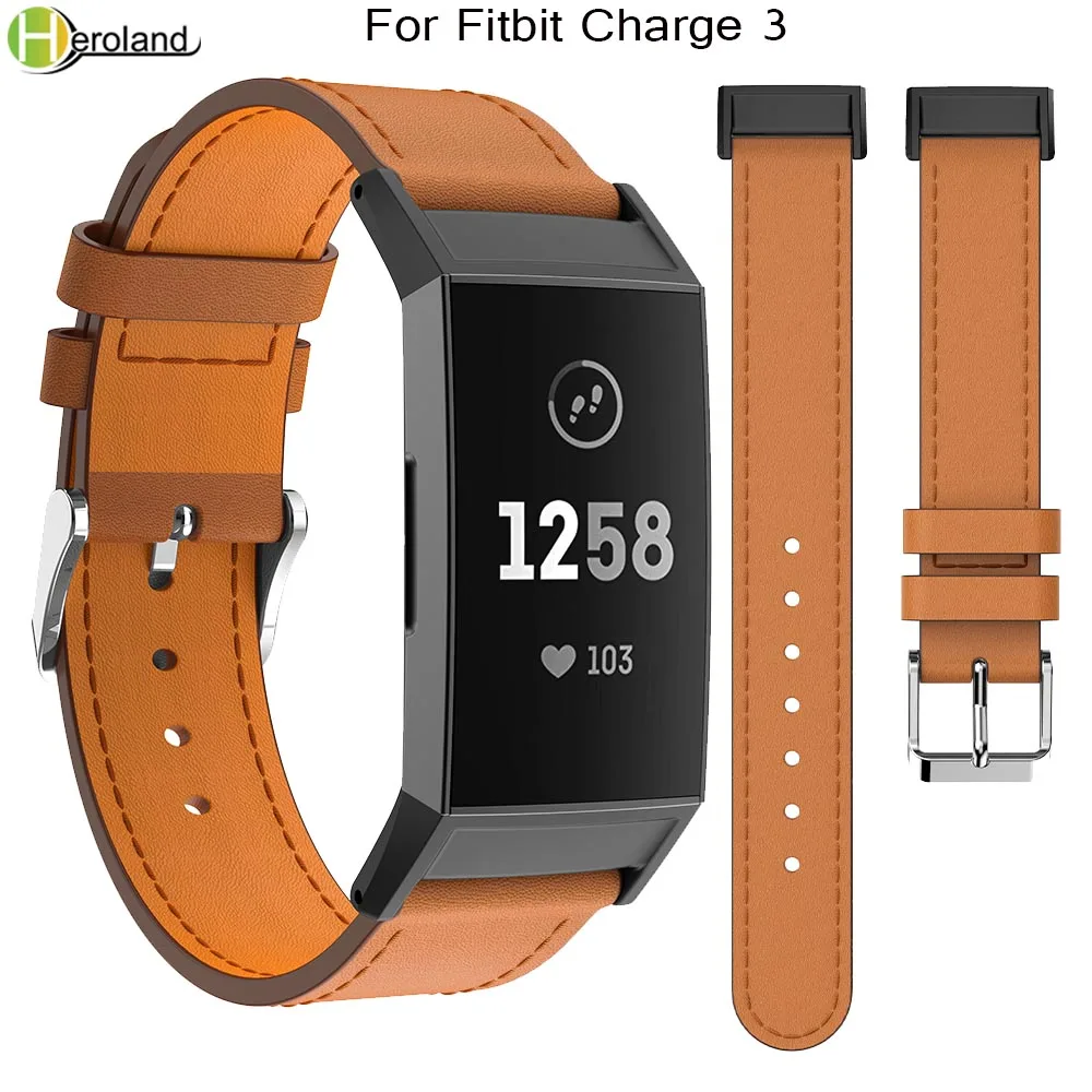 Ремешок для часов fitbit charge 3 ремешок из натуральной кожи на запястье Charge3