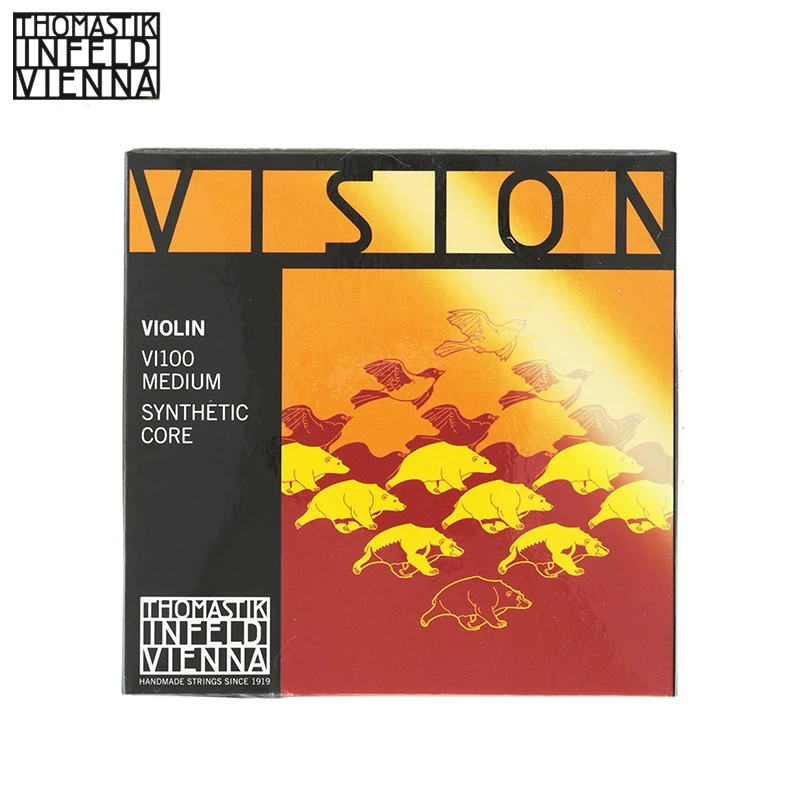 Thomastik-Infeld VI100 Vision Violin Strings, Complete Set, 4/4 Size