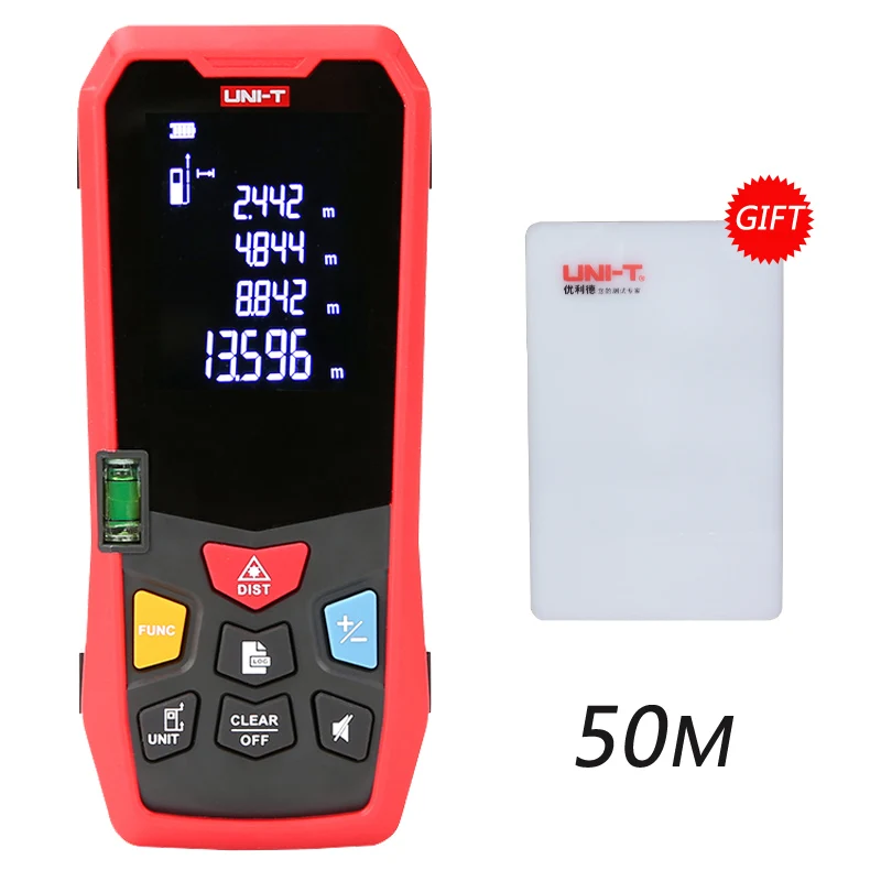 UNI-T лм серии лазерный дальномер; LM40/LM50/LM60/LM80/LM100/LM120/lm150лазерный дальномер/Лазерная электронная линейка - Цвет: LM50(50m)