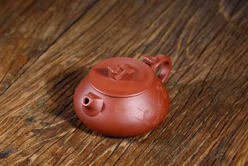 220cc Original Mine Clear Water Mud Teapot Pure Hand-made Yixing Famous Fan Yujun Boutique Auspicious Wishful Zisha Teapot