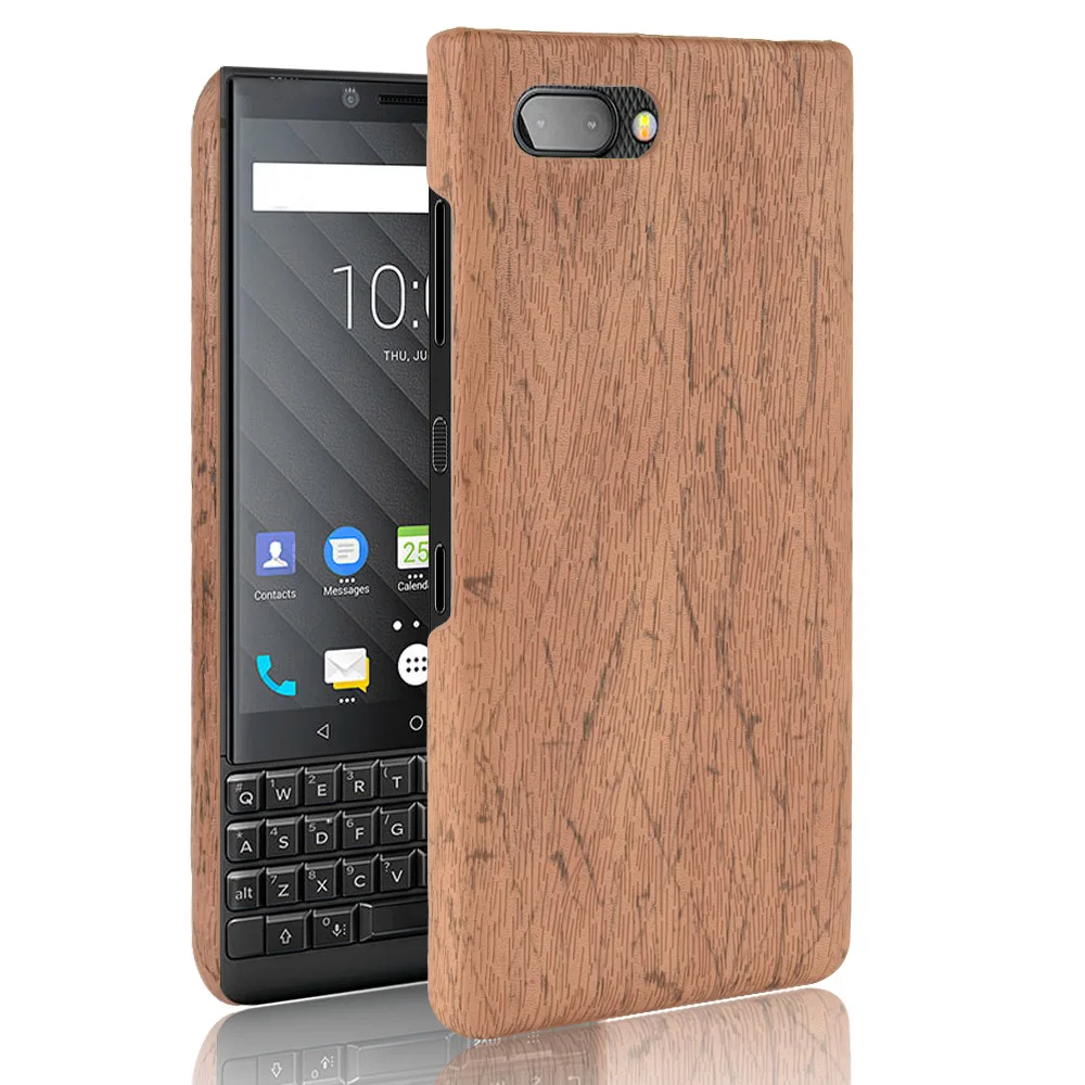 Чехол для Blackberry KEY2 жесткий кожаный Ретро чехол телефона KeyTwo Key 2 чехол-накладка |