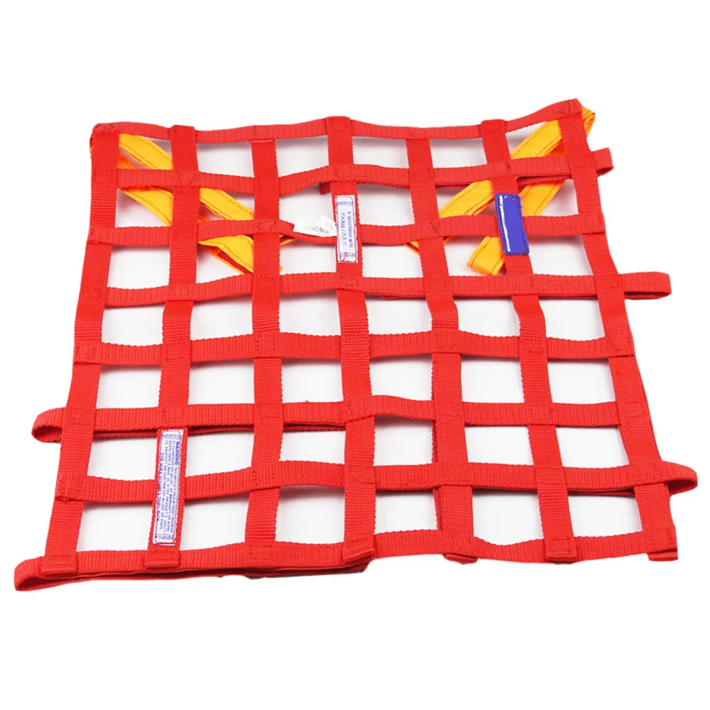 red Защитная сетка для гоночного окна 2" x 17", красный, черный, синий, для ралли, для бокового окна, защитные аксессуары - Название цвета: red