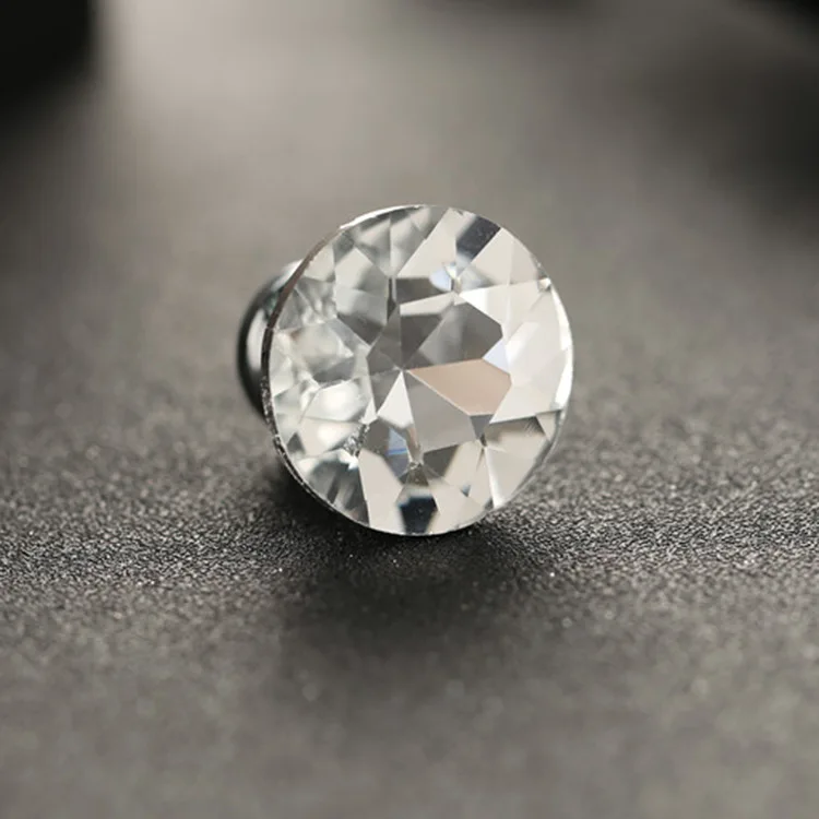 Ручки из белого хрустального стекла в форме бриллианта 4 шт. для выдвижных дверей