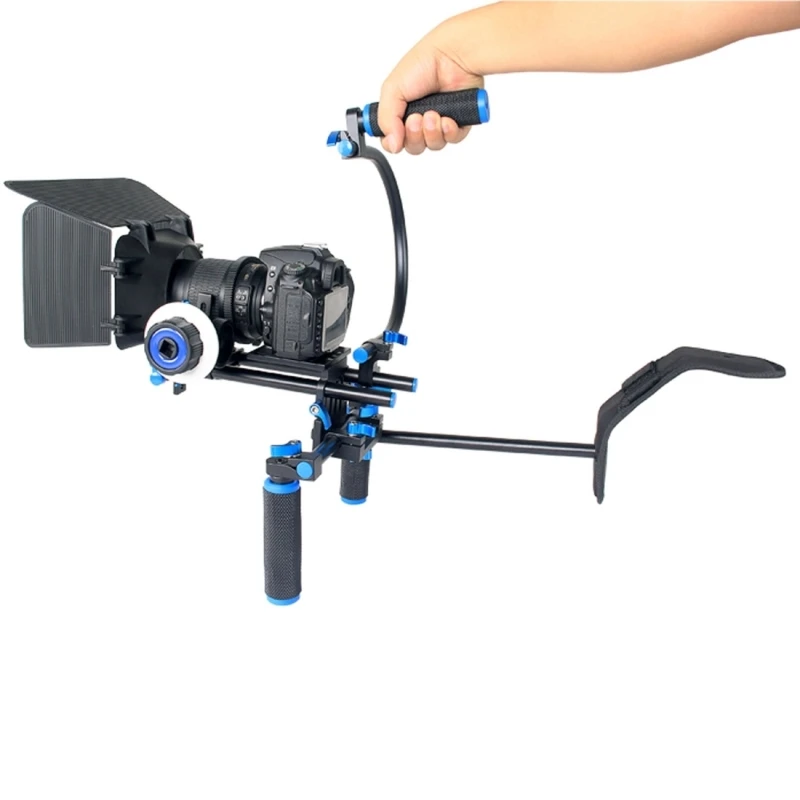 Стабилизатор видеокамеры DSLR с плечевым креплением + матовый бокс Крепление C