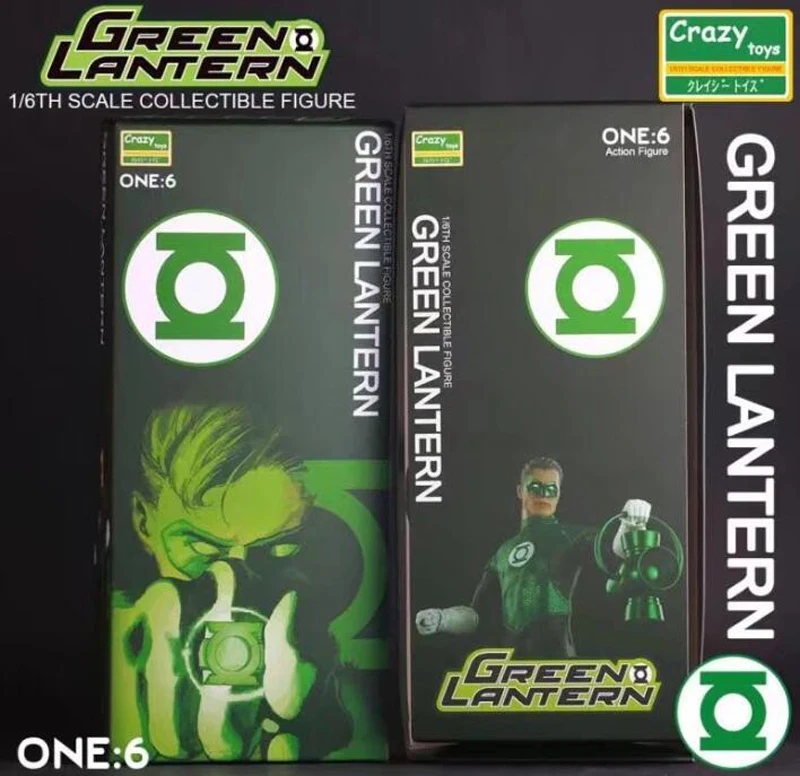 Сумасшедшие игрушки 1:6 Зеленый Фонарь вариант BJD ПВХ фигурка Параллакс Hal