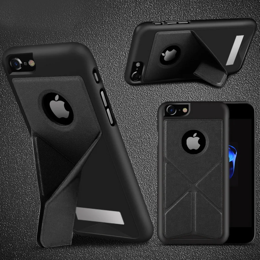 Lancase для iPhone 7 чехол Гибридный Панцири Подставки ультра-тонкий ПК Жесткий Чехол Plus