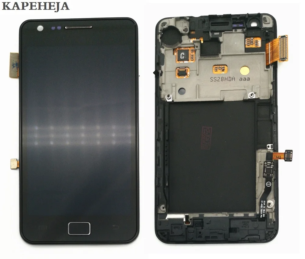 Супер AMOLED ЖК-дисплей для samsung Galaxy S2 Plus I9105/S2 I9100 ЖК-дисплей кодирующий преобразователь сенсорного экрана в сборе
