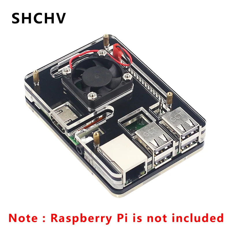Shchv Raspberry Pi 3 Model B Plus акриловый чехол печатная плата 6 слоев в форме раковины с