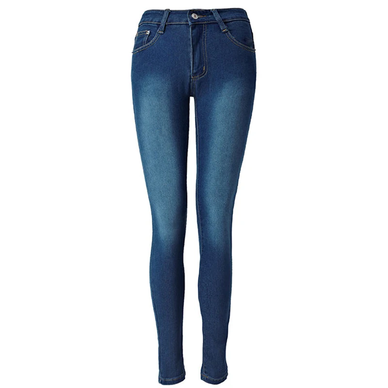 

High Waist Elastic Feet Jeans Casual Fashion New Style Skinny Women Jeans Plaid Boyfriend Jeans For Women