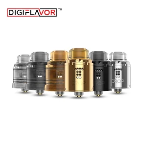 Оригинальный Digiflavor Drop Solo RDA single coil 22 мм drop rda с двумя крышками standard 510 и BF Squonk 510 pin deep base
