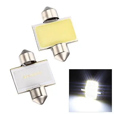100% абсолютно новый 2 шт. белый 31 мм 12smd COB LED DE3175 лампочки лампы для салона