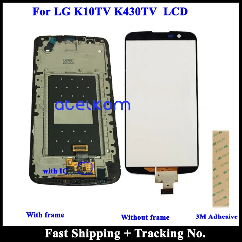 ЖК-дисплей для LG K10 TV K430 K410 LCD k10 с дигитайзером сенсорный экран сменная панель в