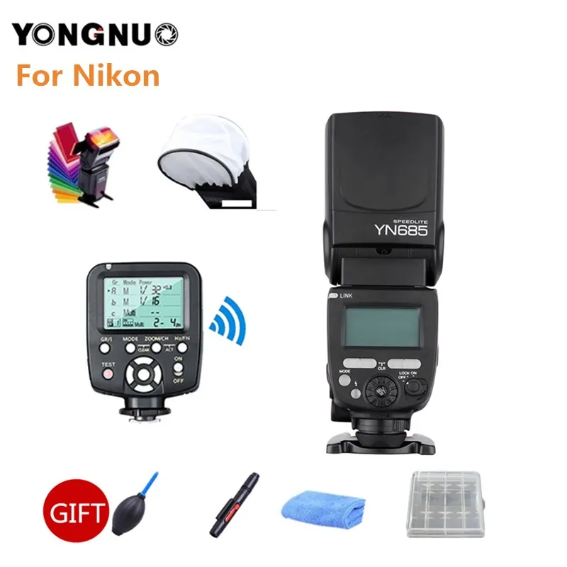 Беспроводная вспышка YONGNUO YN685C TTL 1/8000s HSS Speedlite + фототриггер для Nikon 70D 700D 750D 100D 1100D 1200D