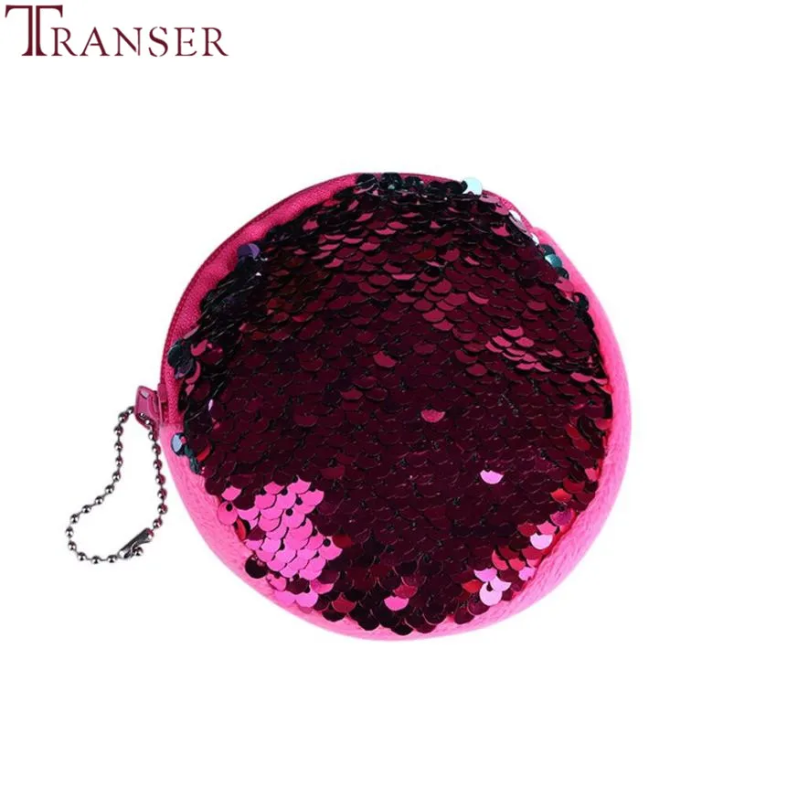 

Transer Fashion trends Unisex Girls Fashion Double Color Sequins Bag Coin Wallet Ladies Purse Pouch drop shipping wu2*