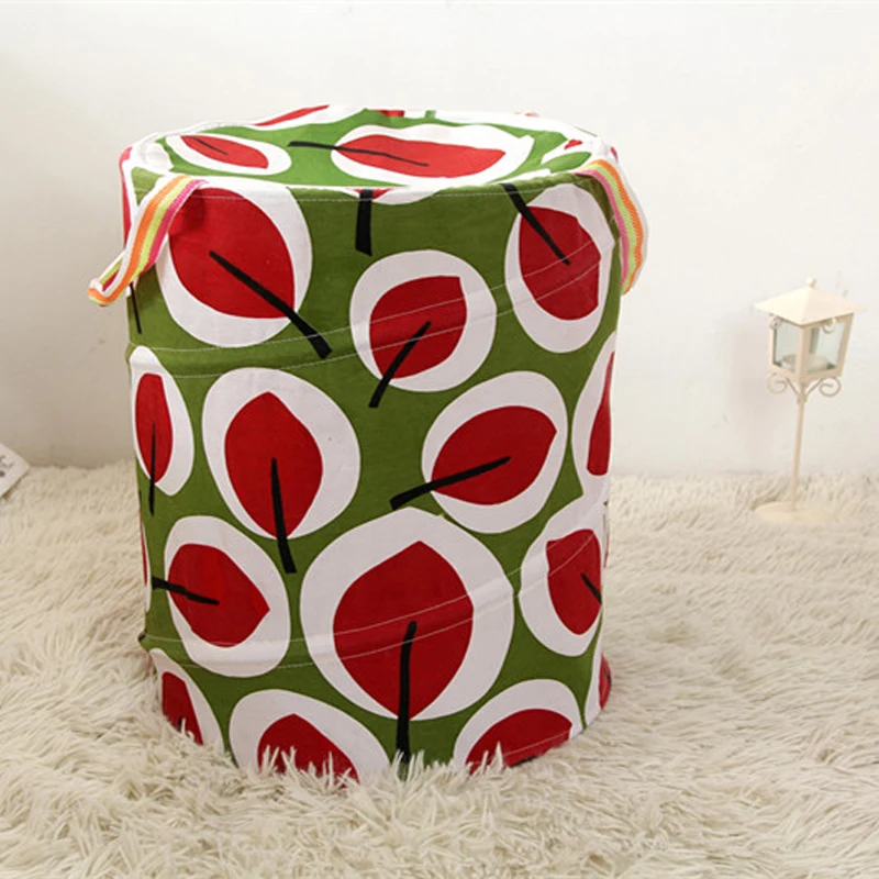 Крытая корзина для хранения одежды складная белья детской корзины хлопка|storage