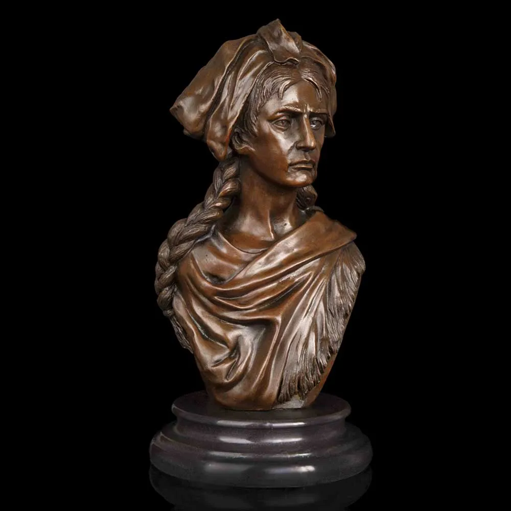 ATLIE бронзовая скульптура женщины под старину бюст бронзовые статуэтки и статуи