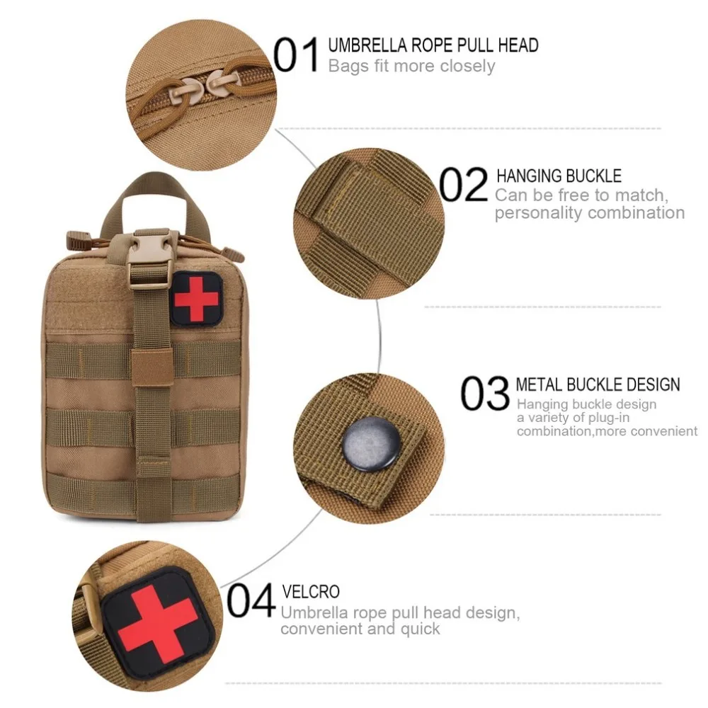 Наборы для выживания на открытом воздухе тактическая медицинская сумка