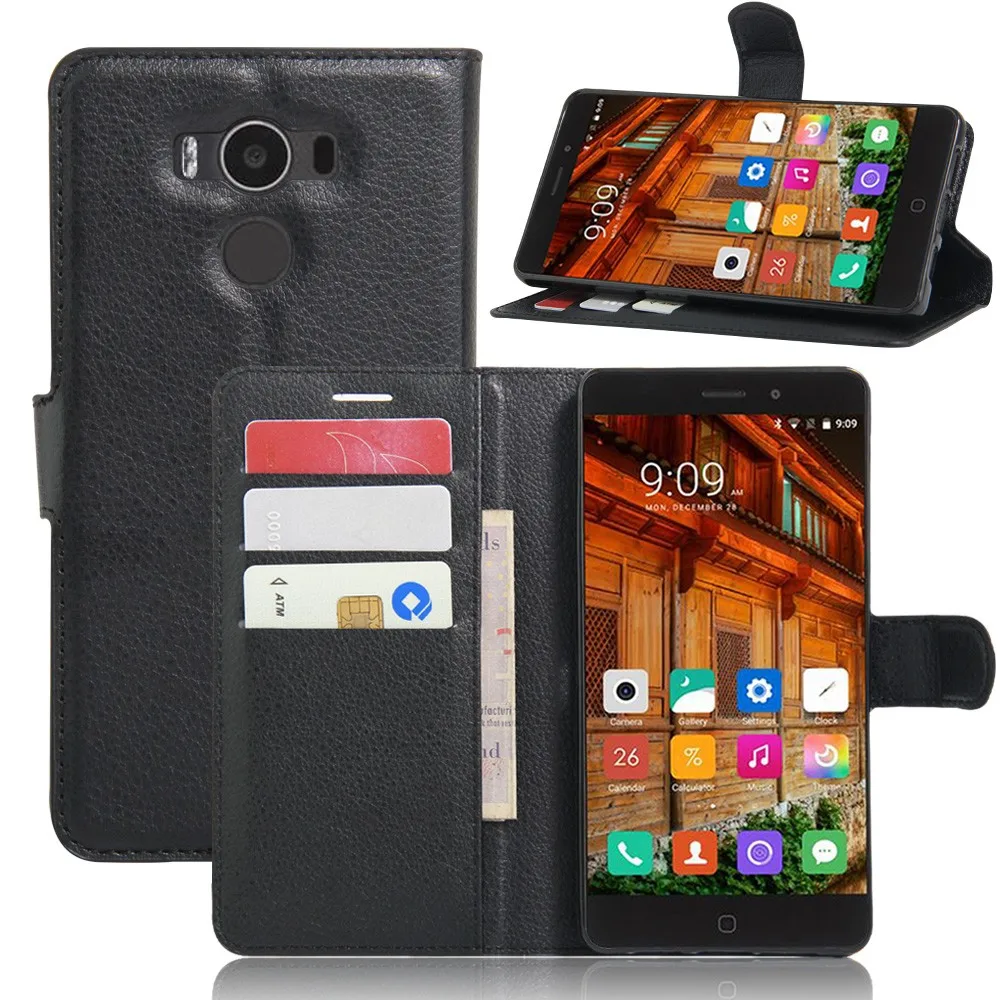 Модный кожаный чехол кошелек личи из искусственной кожи для Elephone P9000 защитный