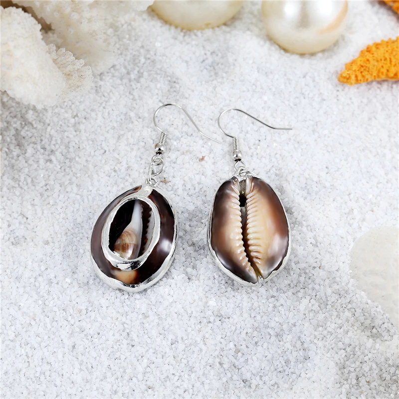 Janeyacy 2018 New Natural Conch Shell Earrings Girl Casual Fashion Bijoux Women's Jewelry Pendientes | Украшения и аксессуары
