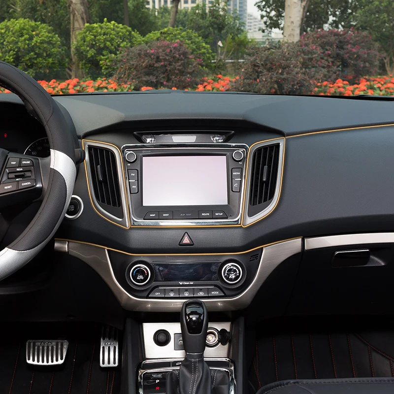 Автостайлинг 1 м декоративные полоски литье Отделка приборной панели края двери