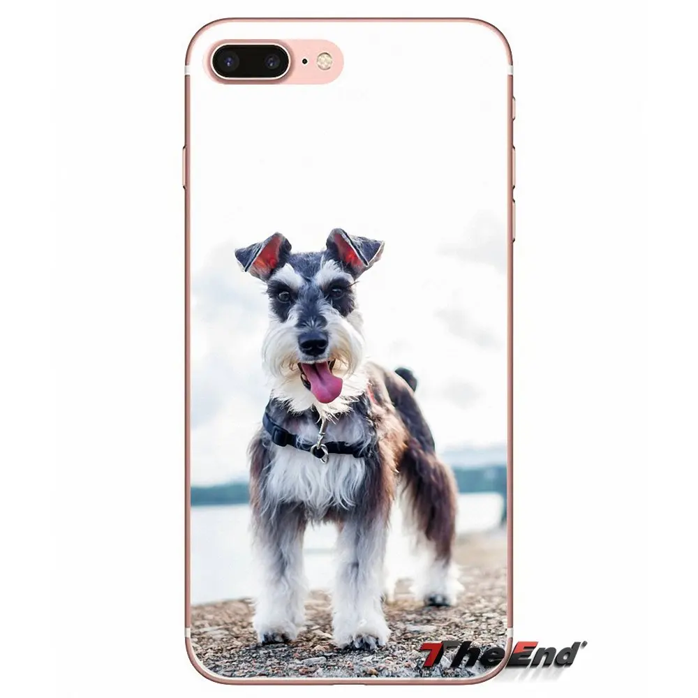 Прозрачный чехол из ТПУ funny Schnauzer dog Для Huawei P Smart Y6 P8 P9 P10 Plus Nova P20 Lite Pro Mini 2017 SLA L02 L22
