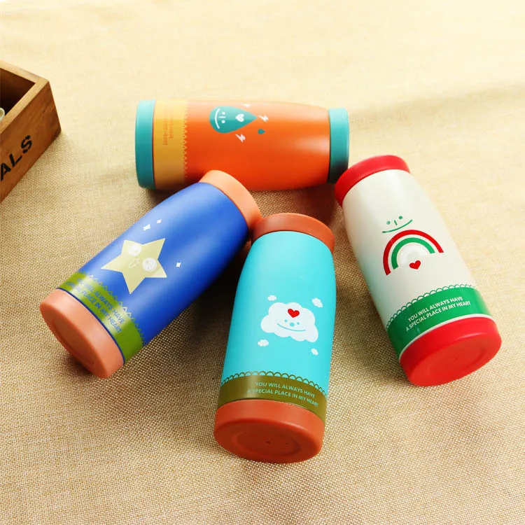 Новый корейский Мультфильм Термосы дети Нержавеющая сталь бутылка для воды|vacuum