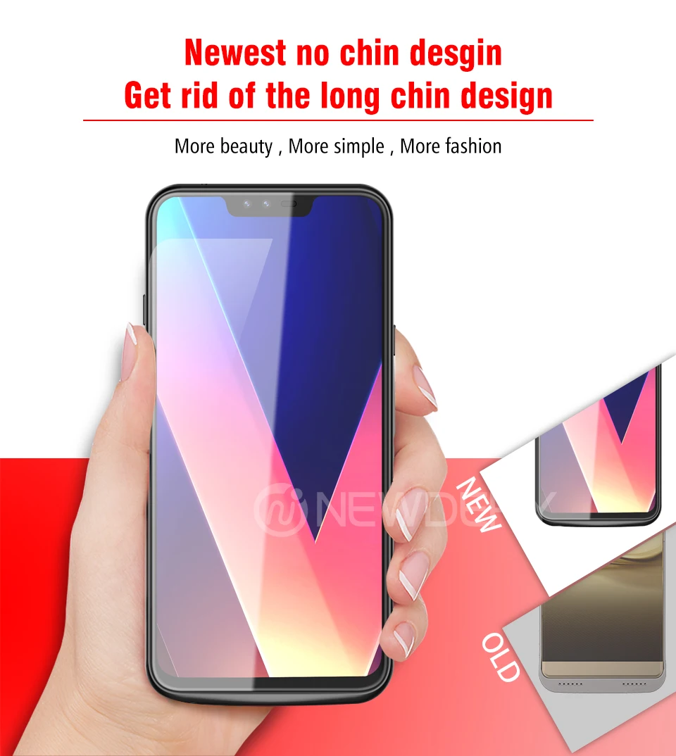 Чехол для аккумулятора NEWDERY для LG V40 ThinQ 5200 мАч тонкий портативный чехол для зарядного устройства с откидной рамкой полная защита для LG V40