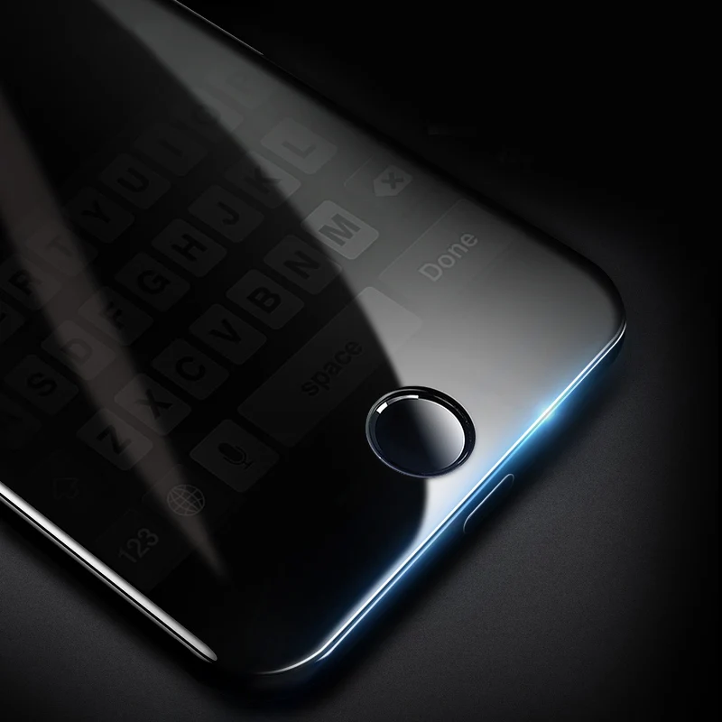4D стекло для iPhone X XR XS MAX защита экрана круглый закругленный край закаленное