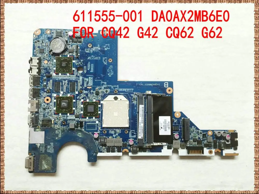 611555 001 для ноутбука hp CQ42 G42 CQ62 G62 DA0AX2MB6E0|Материнские платы ноутбуков| |