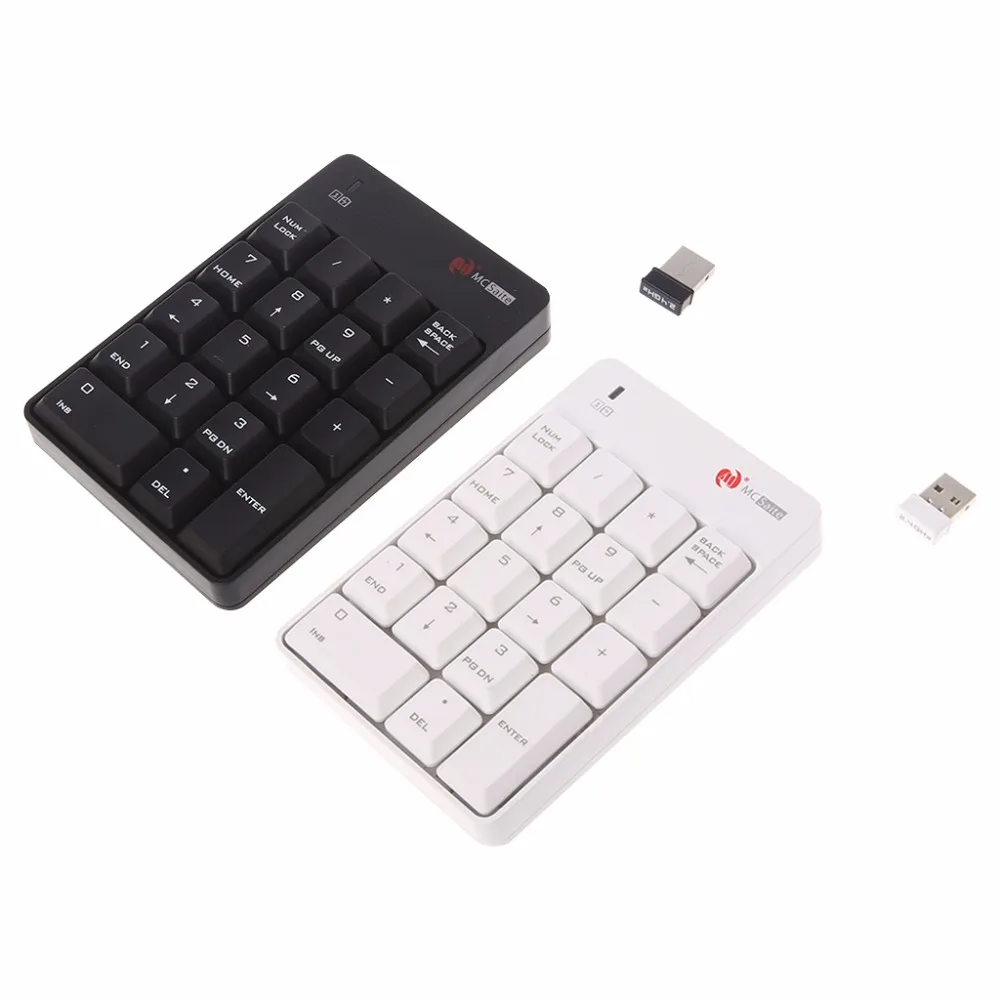 2018 2 4 ГГц Беспроводной Цифровая клавиатура USB Numpad номер 18 ключи Pad для ПК рабочего