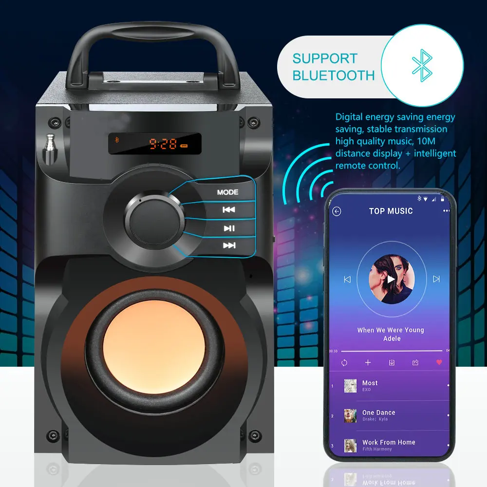Bluetooth-колонка с поддержкой TF-карты и FM-радио | Электроника
