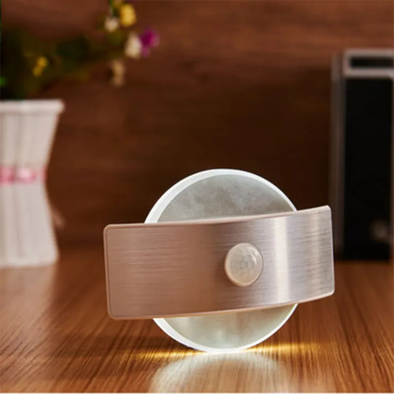 Инфракрасный датчик движения светодиодный ночник аккумулятор + USB зарядное