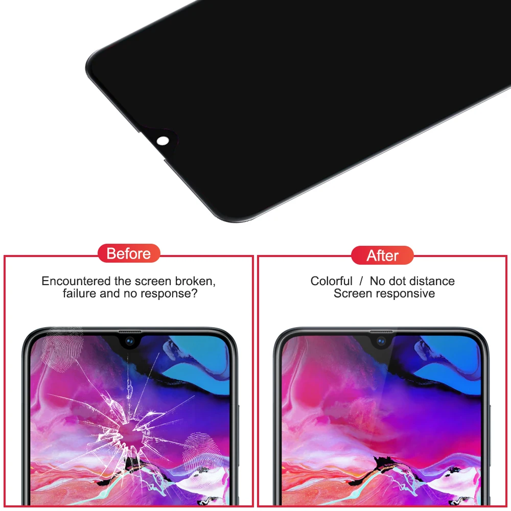 Супер AMOLED дисплей для samsung Galaxy A50 ЖК-дисплей экран+ сенсорный экран панель дигитайзер Замена Для A505 6,4''