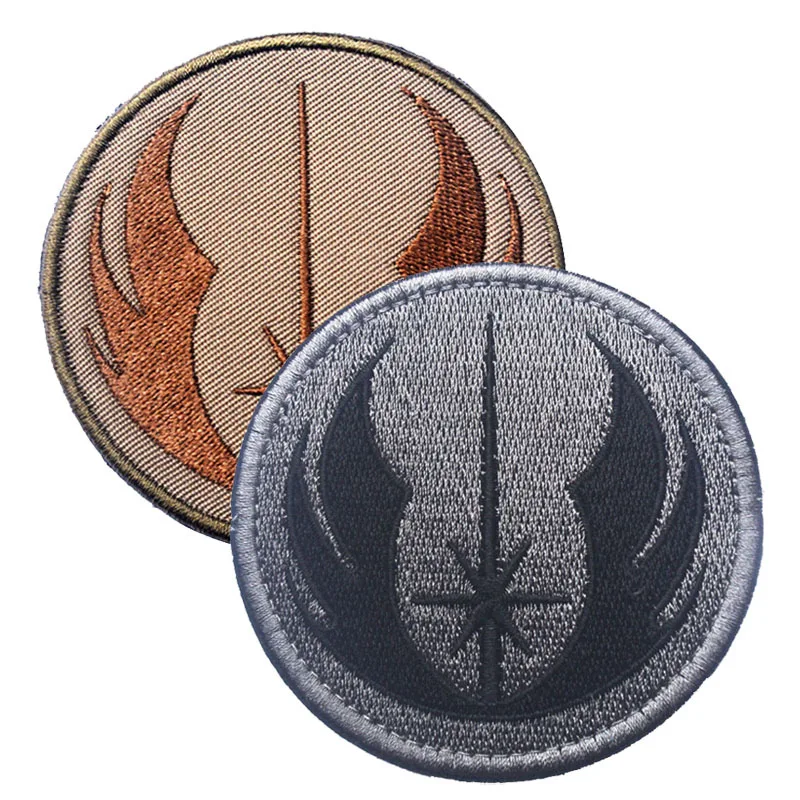 Джедай заказ STARWARS Star Wars вышивка тактические военные нашивки значок для одежды одежда молния/LOOP 7,62 см