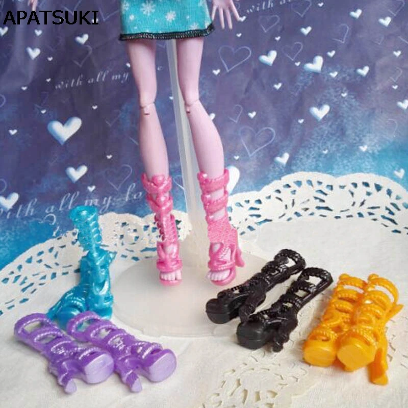 Новинка 2016 модная обувь для кукол Monster High высококачественные ботинки на высоком