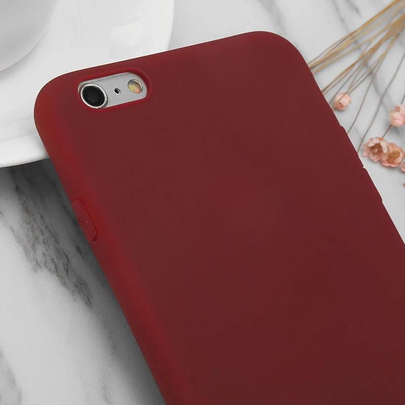 Роскошный винно-красный чехол для телефона iPhone X XR XS Max 5 5S SE 6 6S 7 8 Plus 11 Pro 2019