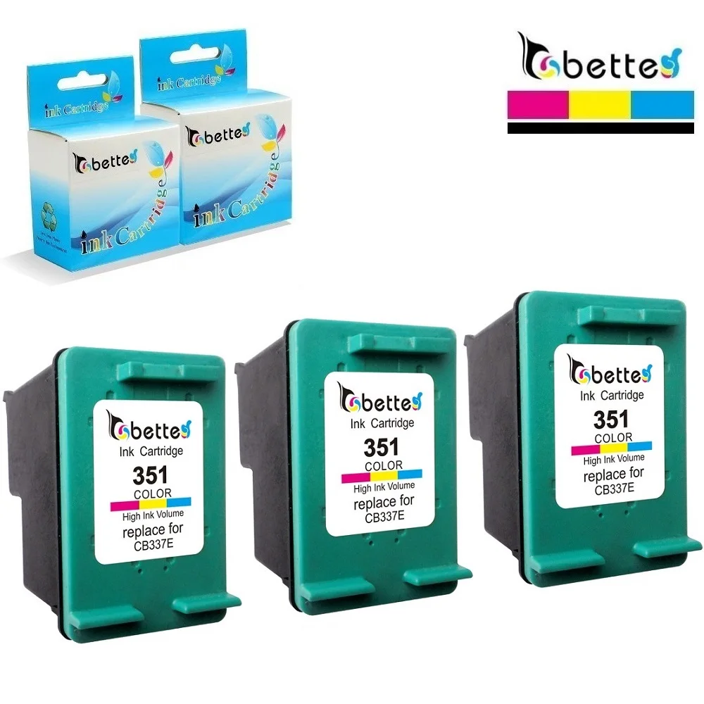 3PK замена чернильного картриджа для HP 351 Officejet J6450 J6480 J6488 C4588 C4593 C4599 C5288 C5290 C5293 D5300 D5345