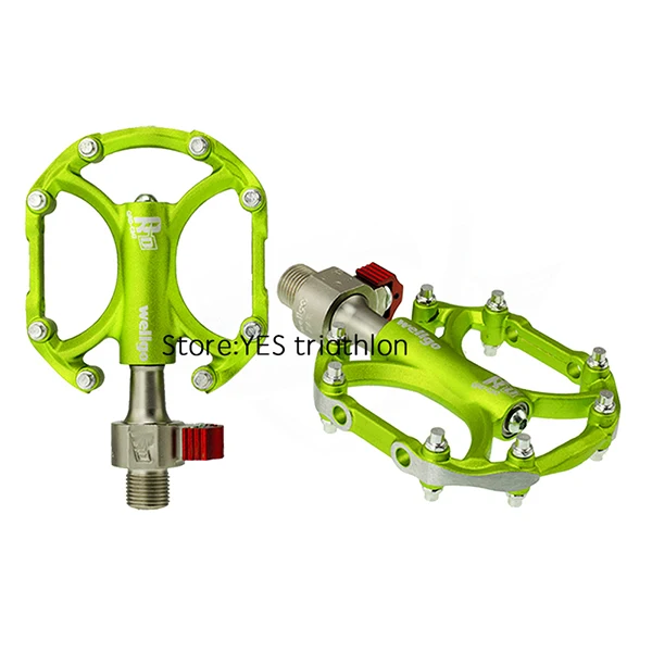 NO7 Wellgo QRD-C247 быстросъемные велосипедные педали для шоссейного велосипеда, сверхлегкие педали для горного велосипеда - Цвет: NO7