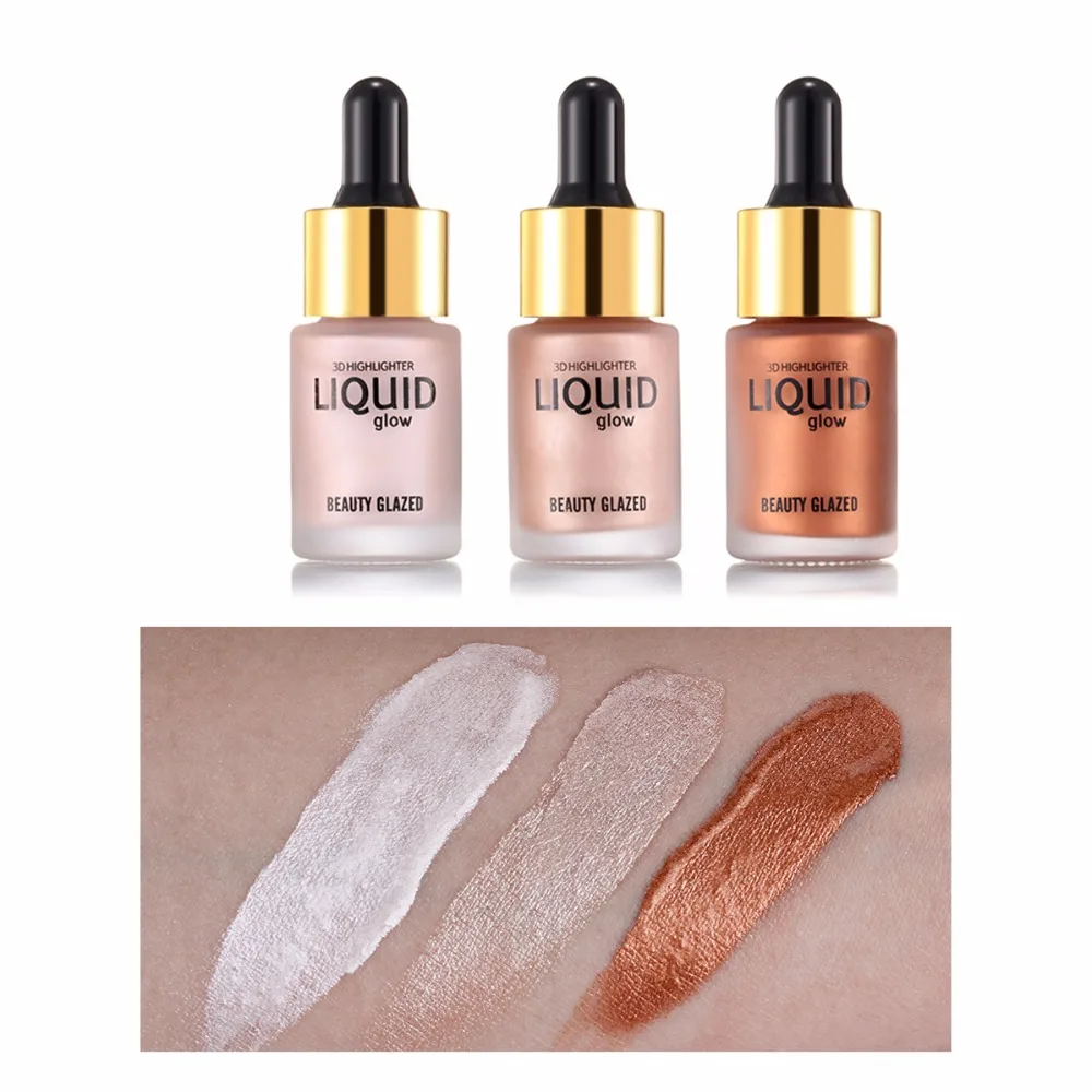 Жидкий светящийся хайлайтер Beauty Glazed 3 цветов для макияжа крем консилер Шиммер